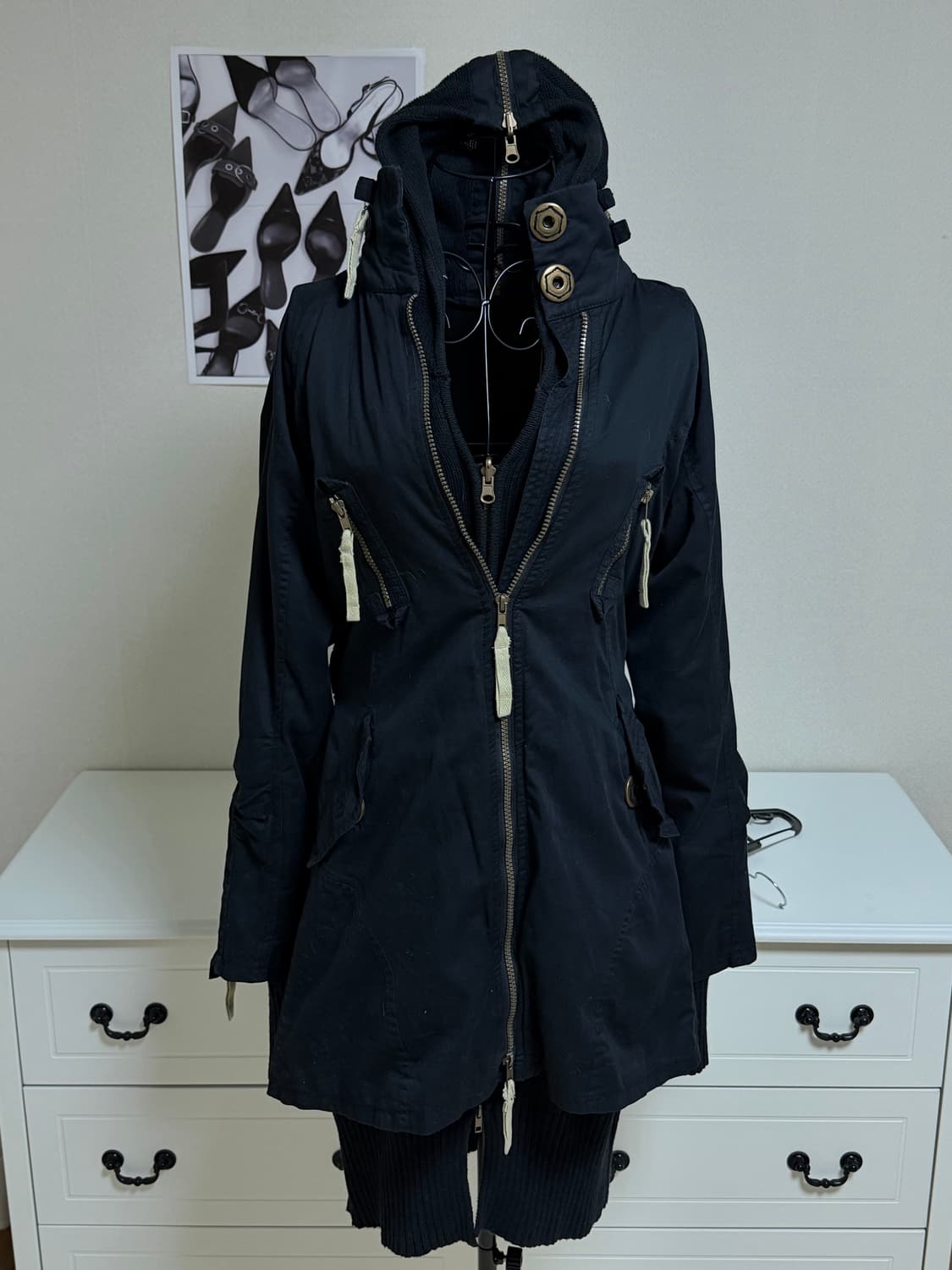 빈티지 투웨이 야상 원피스 자켓 상품이미지1