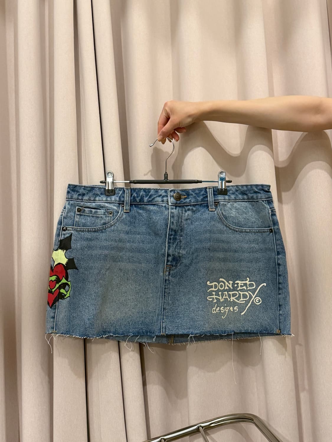 에드하디 ed hardy 데님 스커트 청치마 상품이미지1