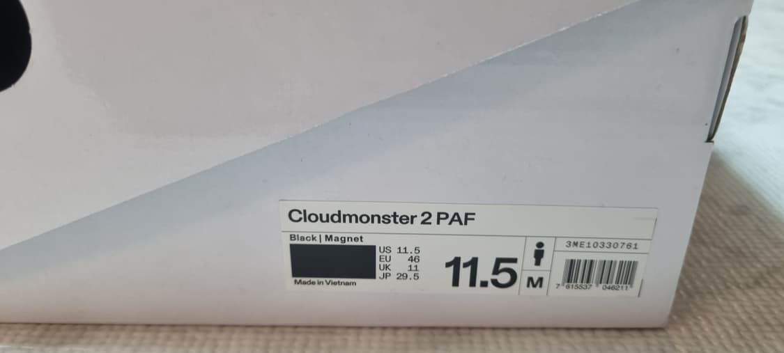 온 러닝 파프 paf 클라우드 몬스터 2 블랙 마그넷 295 상품이미지8