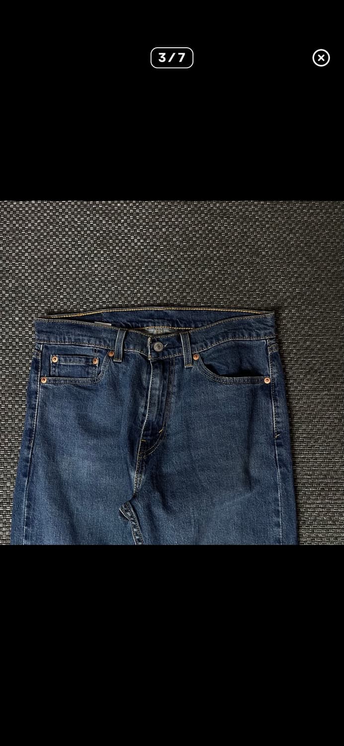 리바이스 505 30X32 진청 데님 팬츠 상품이미지3