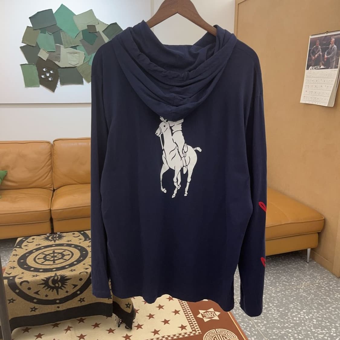 폴로 랄프로렌 올드스쿨 여리핏 신형로고 후드티 XL C08652 상품이미지4