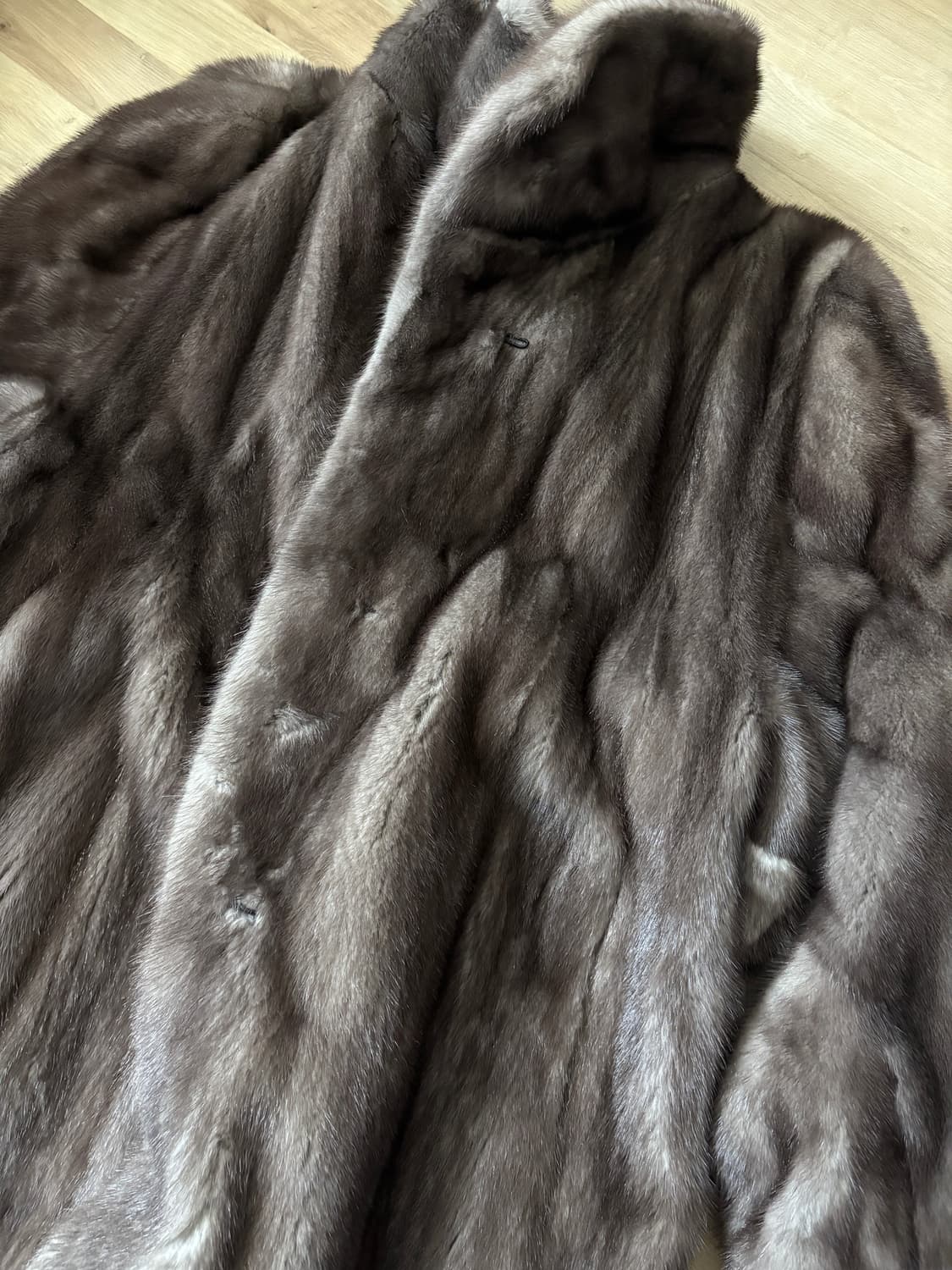 그레이빛 밍크코트 리얼퍼코트 상품이미지8