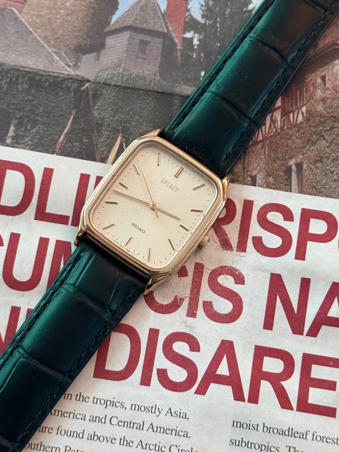 세이코 Seiko 쿼츠 스피릿 스퀘어 골드  상품이미지1