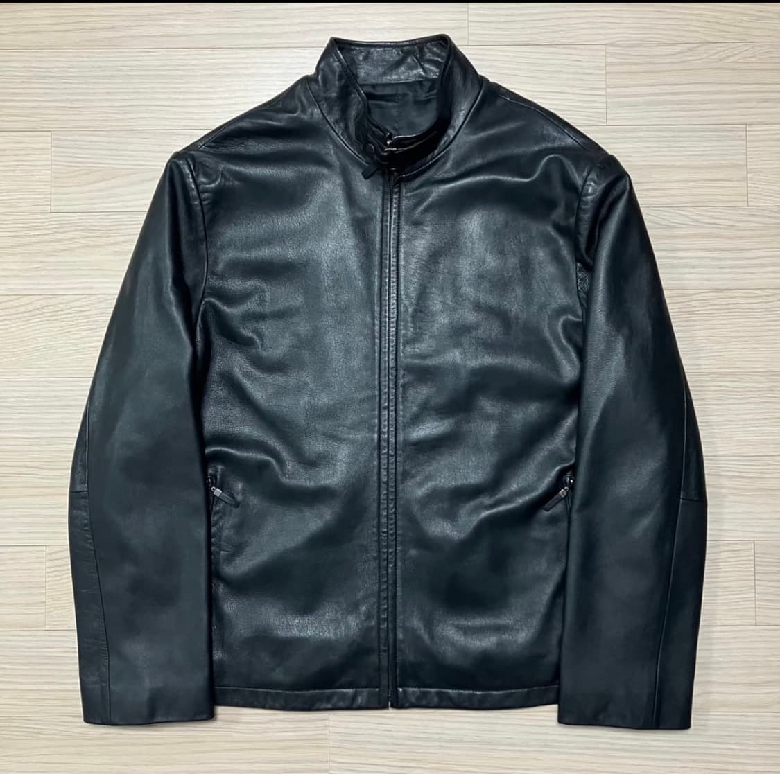 [솔리드옴므] 우영미 이태리 램스킨 양가죽 자켓 블랙 Mens XL ·  상품이미지1