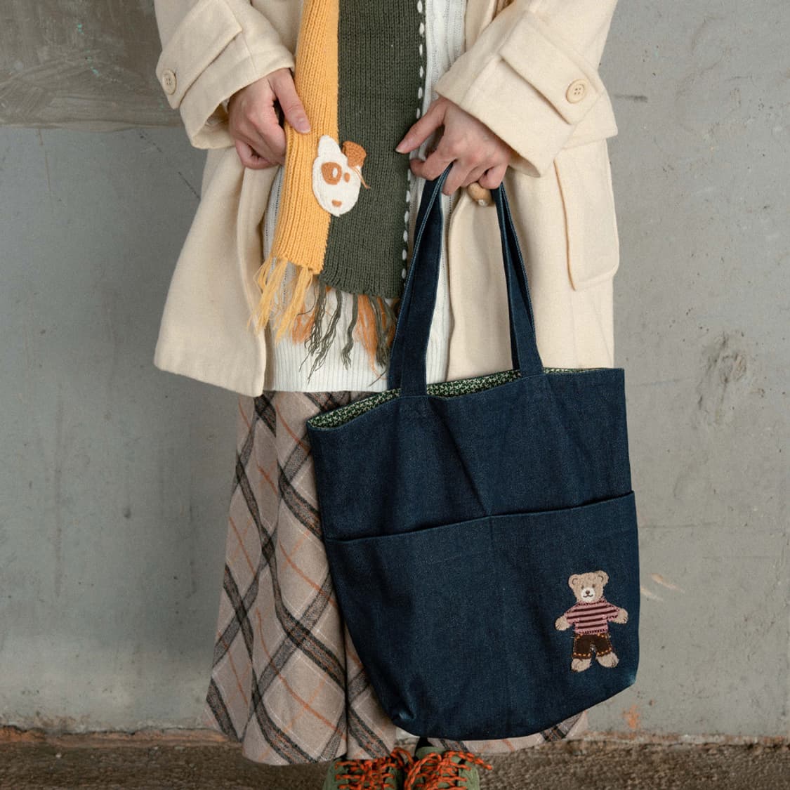 마루체크 소프트 플레어 스커트 상품이미지10