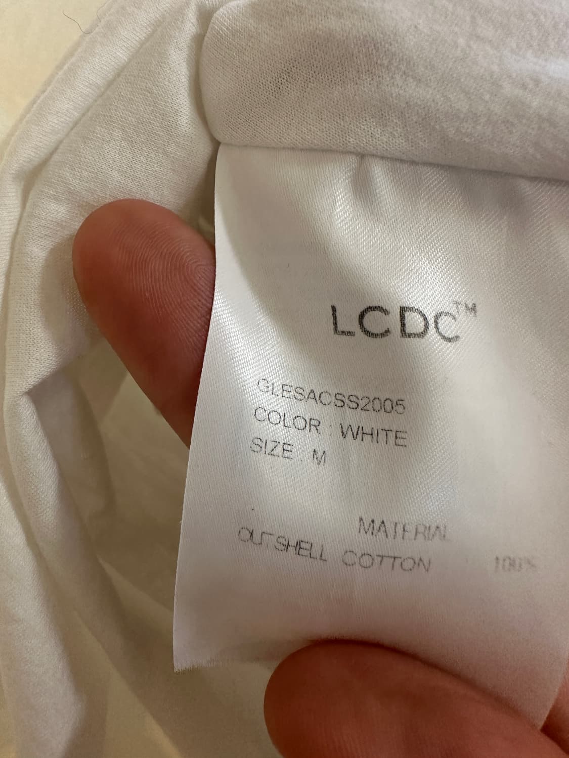 LCDC 화이트 트위스트 티셔츠 (M) 상품이미지8