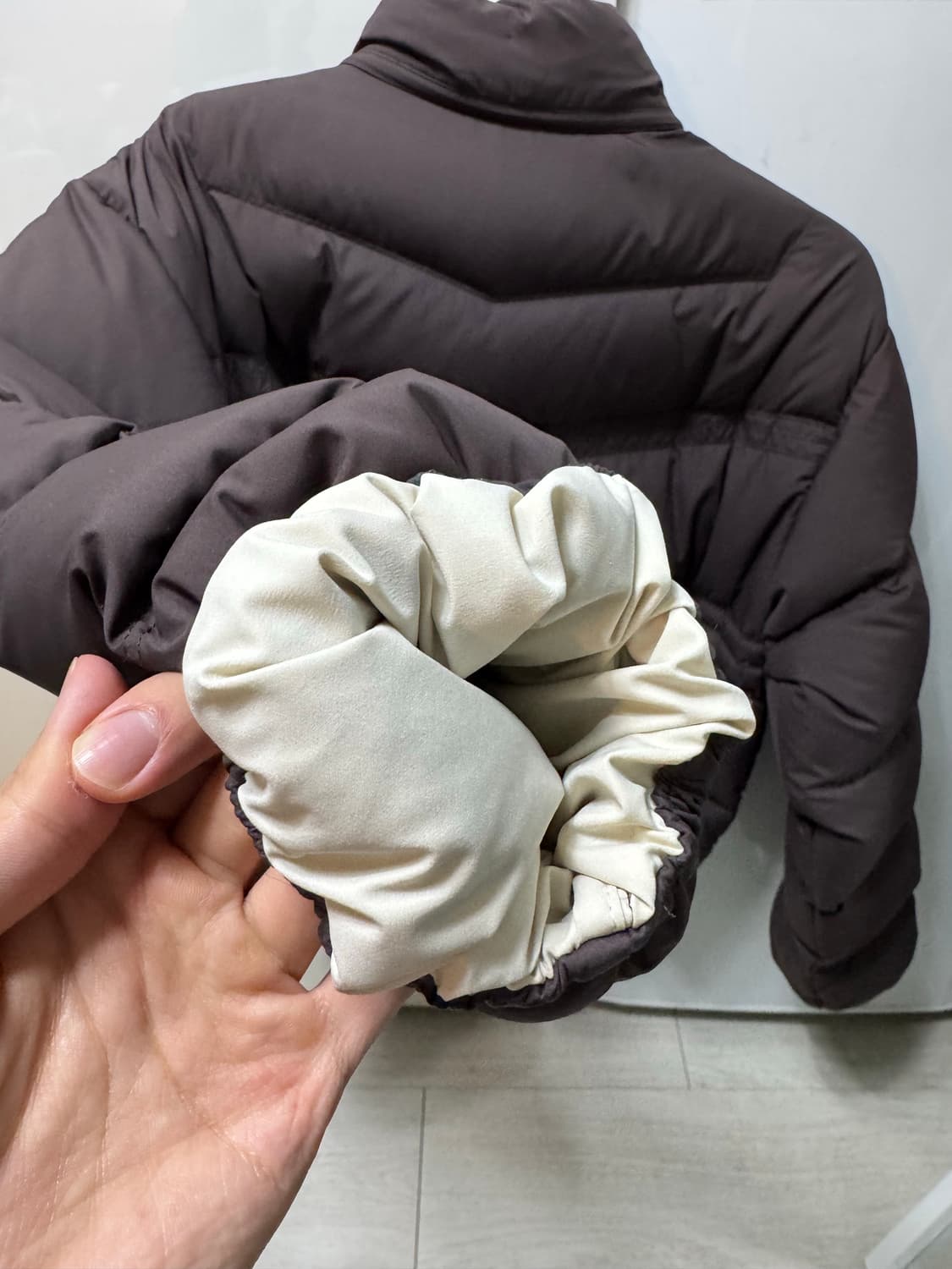 엘무드 켄다 크롭 푸퍼 코코아 브라운 48 상품이미지6