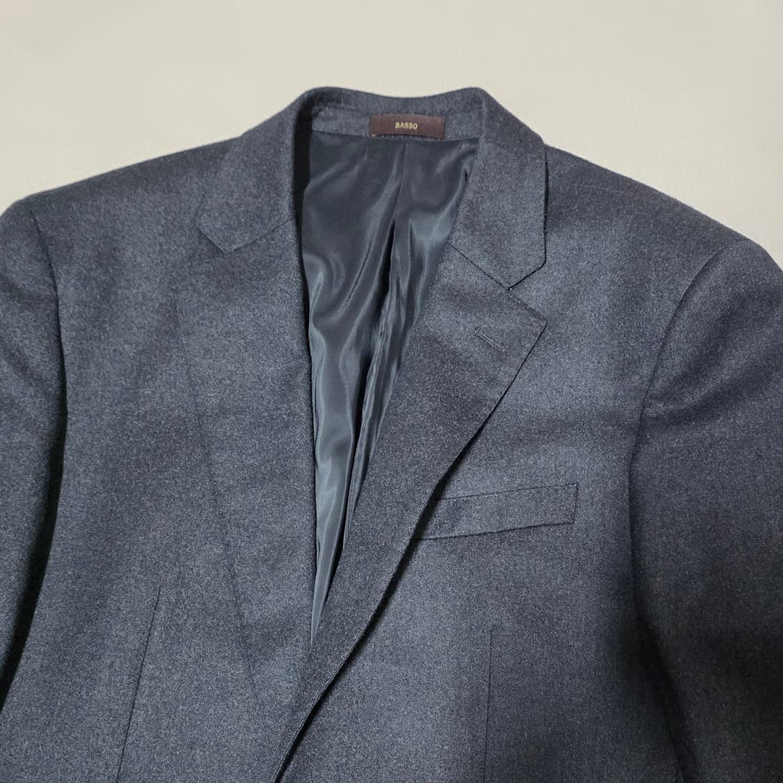 [95] 바쏘 BASSO REDA 이태리 슬림핏 울 자켓 다크그레이 상품이미지4