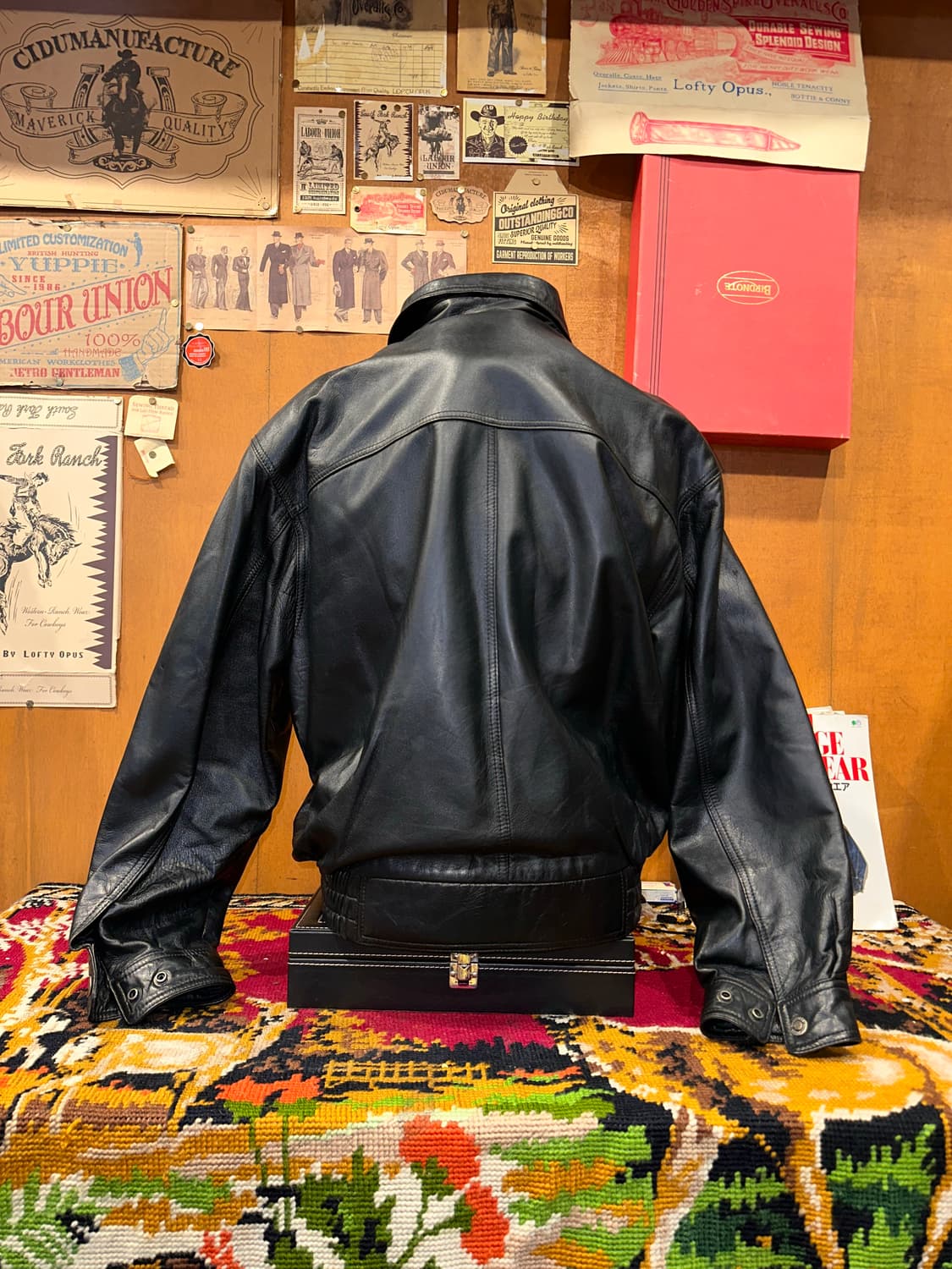 ( L-XL ) 진도 가죽자켓 레더자켓 봄버자켓 블루종 항공점퍼  상품이미지4