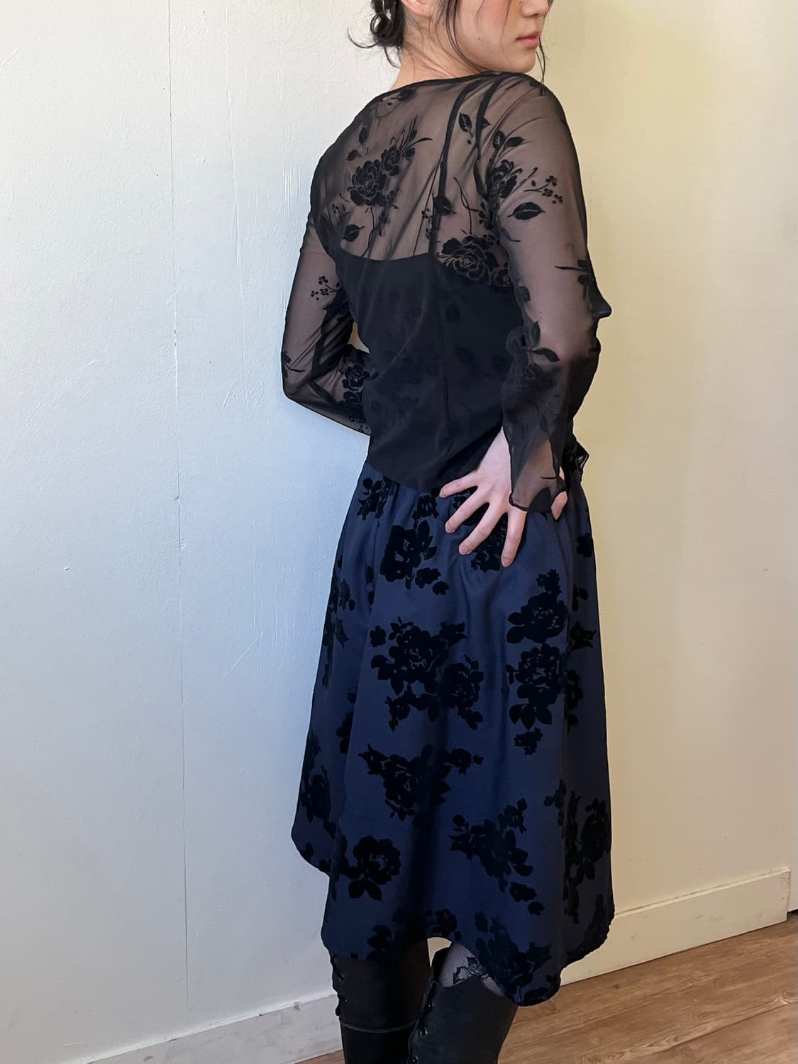 G.F. 블랙 시스루 탑 상품이미지6