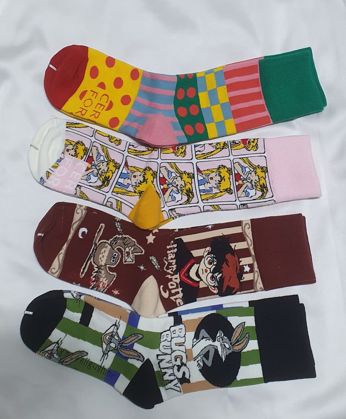 도트 부엉이 토끼 캐릭터 양말 상품이미지5