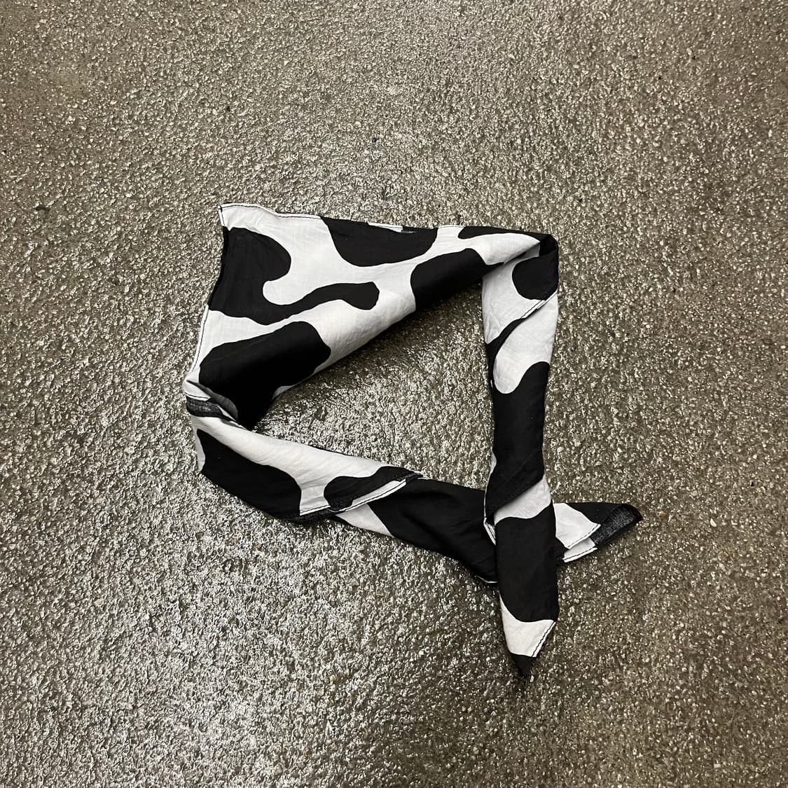 빈티지 카우 프린트 반다나 상품이미지5