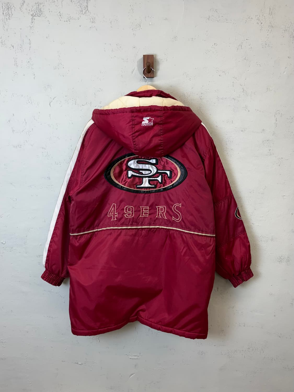 스타터 90s NFL 샌프란시스코 후드 돕바 상품이미지2