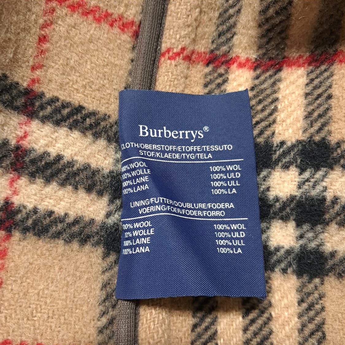 CL001 S/M 90s 버버리 스페셜리티 울 더플코트 상품이미지7