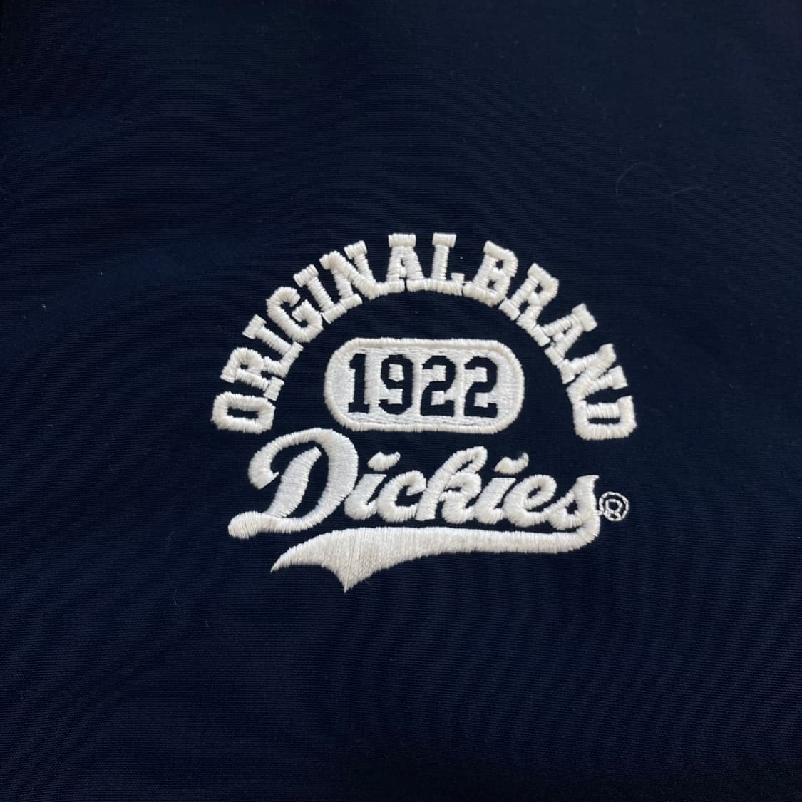 디키즈 스몰 로고 네이비 후드 스타디움 자켓 상품이미지2