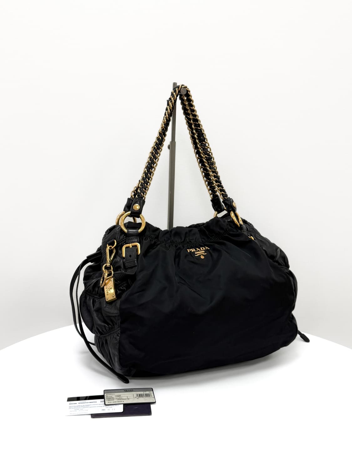 프라다 테수토 나파 고프레 체인 숄더백 상품이미지1