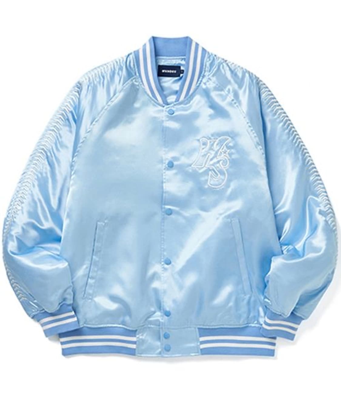 위캔더스 W SATIN JK (S.BLUE) 스카이블루 자켓 L 상품이미지1