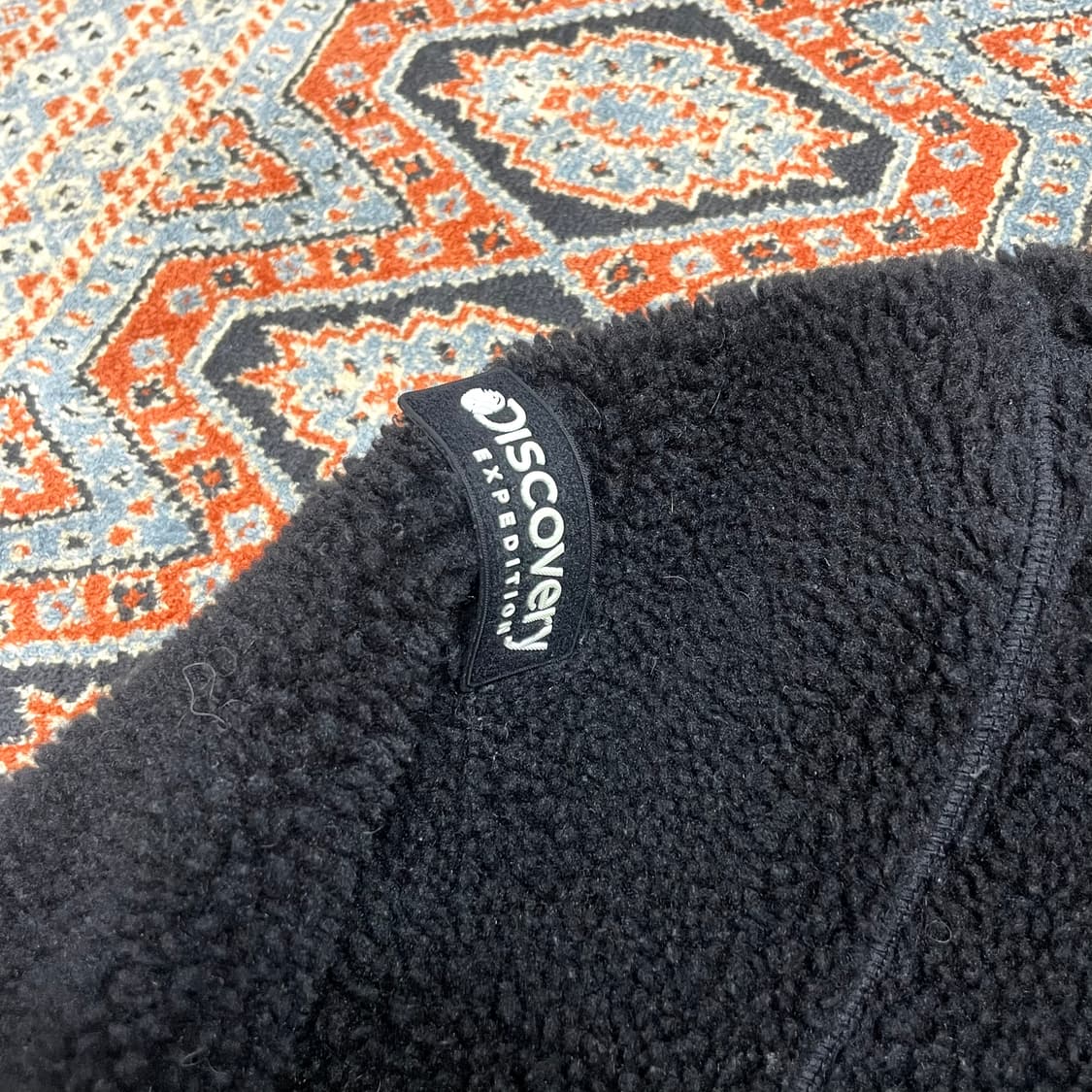 디스커버리 블랙 플리스 후드집업 남성L 상품이미지7