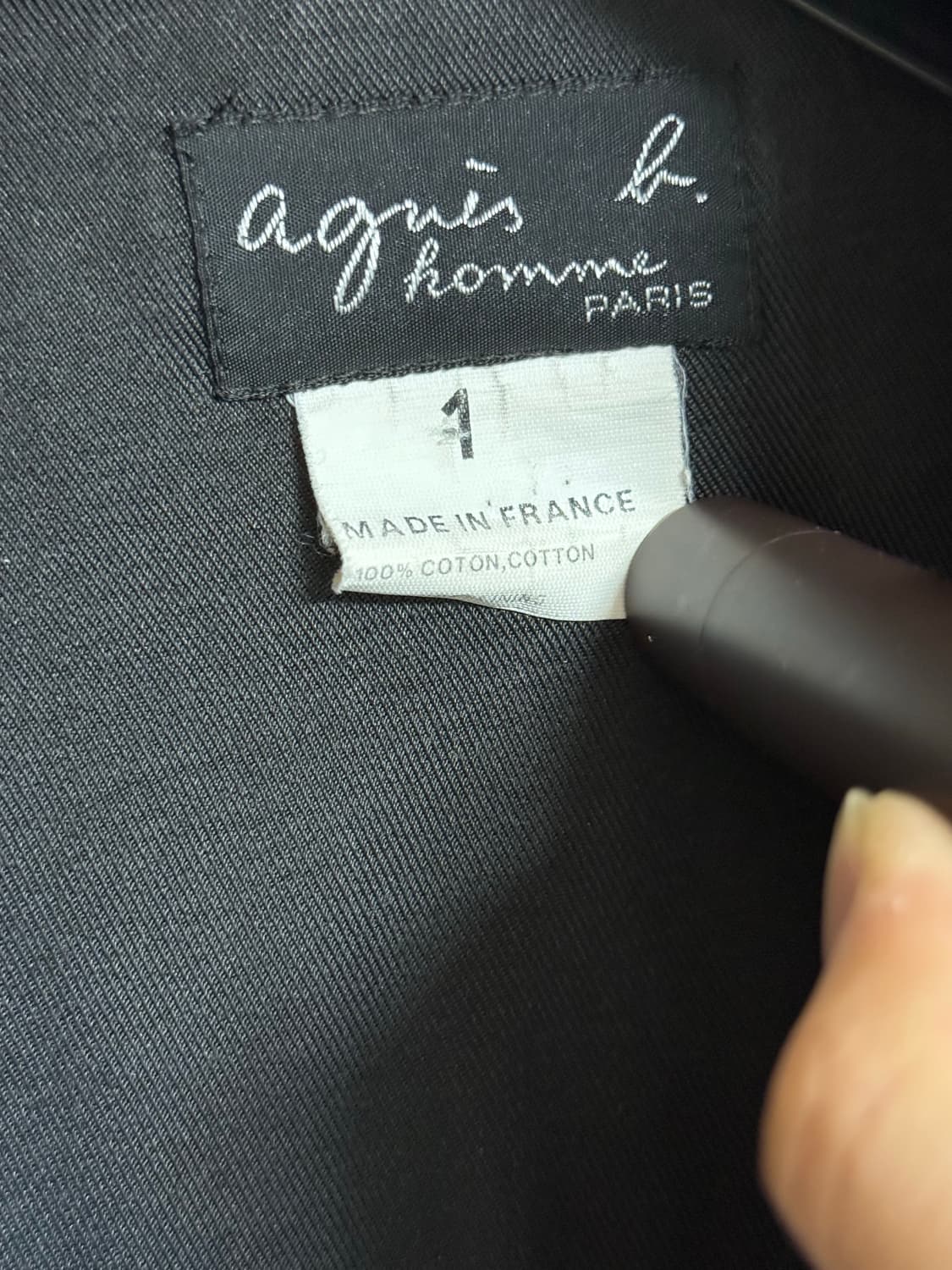 90s agnes B 아네스베 옴므 코튼 스윙 자켓 상품이미지7