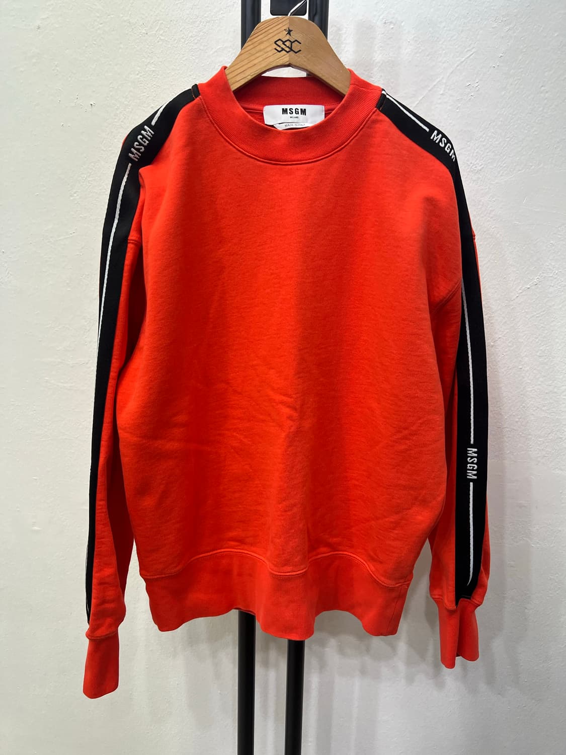 정품) MSGM 사이드로고 여성 오버핏 맨투맨 XS 상품이미지1