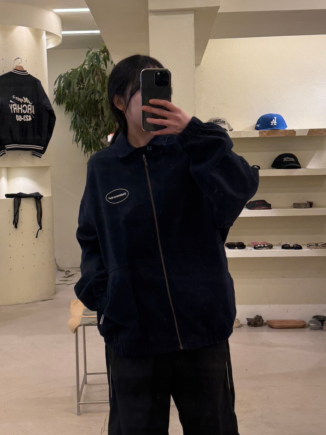 디스이즈네버댓 로고 집업 네이비 U402 상품이미지1