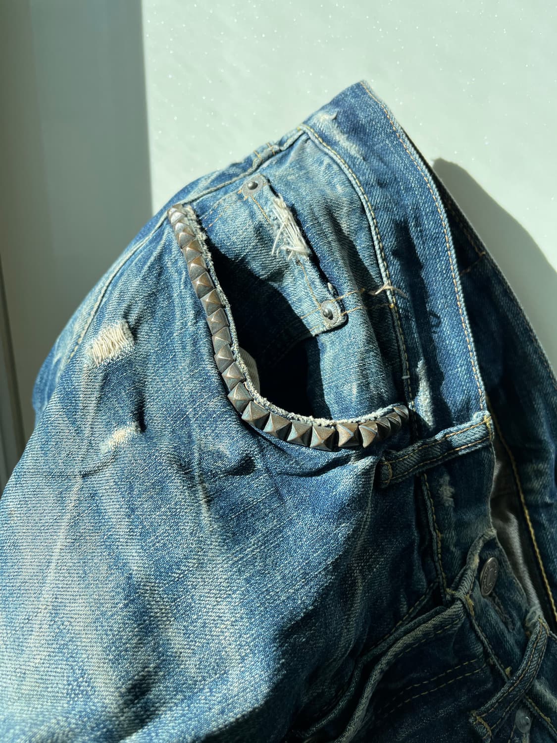 히스테릭글래머 스터드 데님 상품이미지3