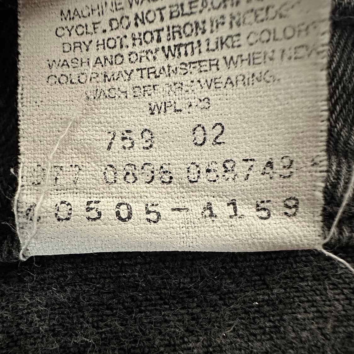 LEVI'S 505 90's orangetab black jeans 상품이미지5