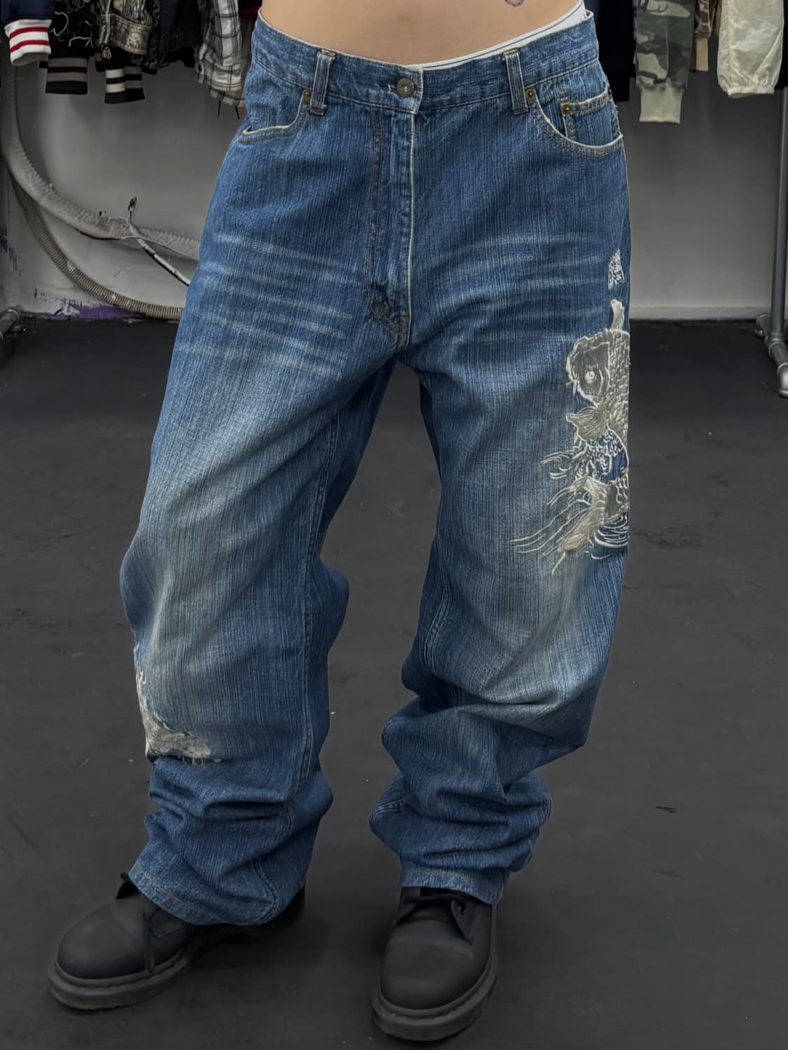 카라쿠리 타마시 오리엔탈 데님팬츠 상품이미지1