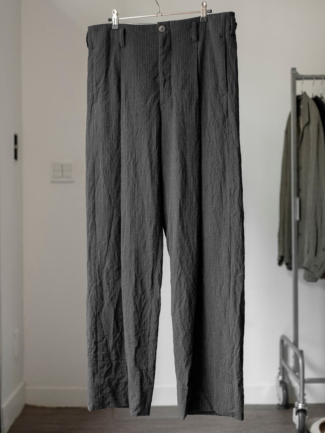 calmlence STRIPE PLEATED WIDE PANTS 상품이미지2