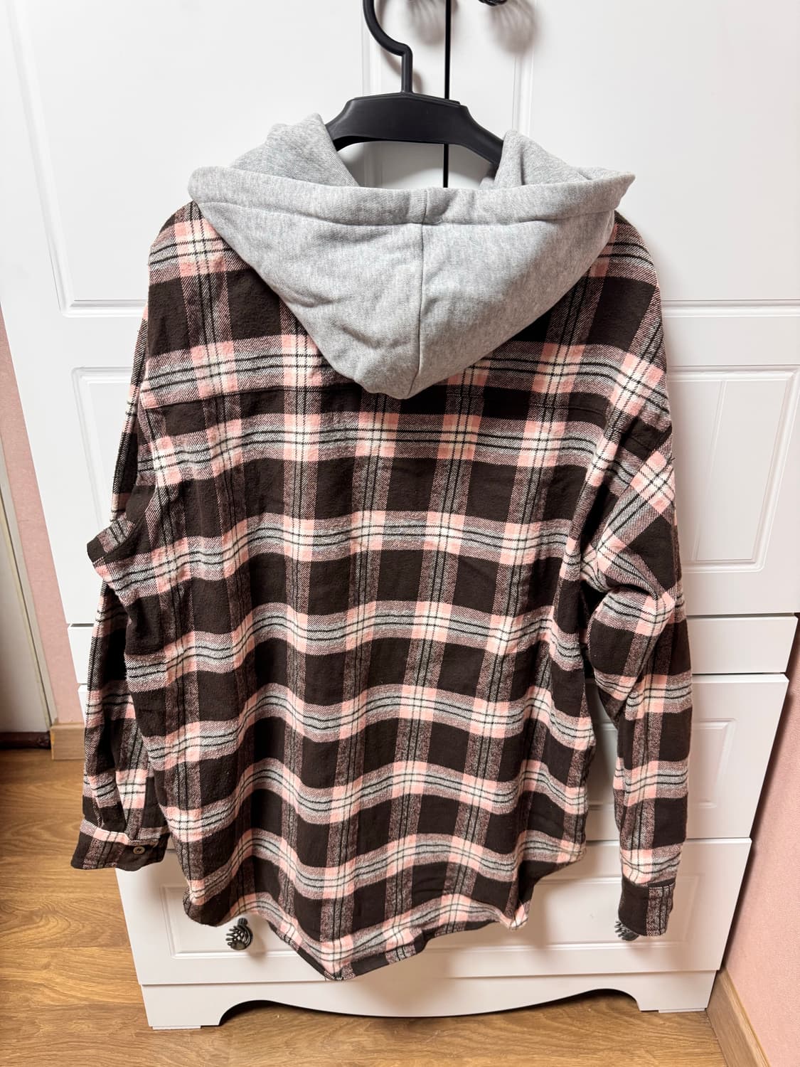 오와이 CHECK ZIPPER HOODIE SHIRTS 상품이미지4