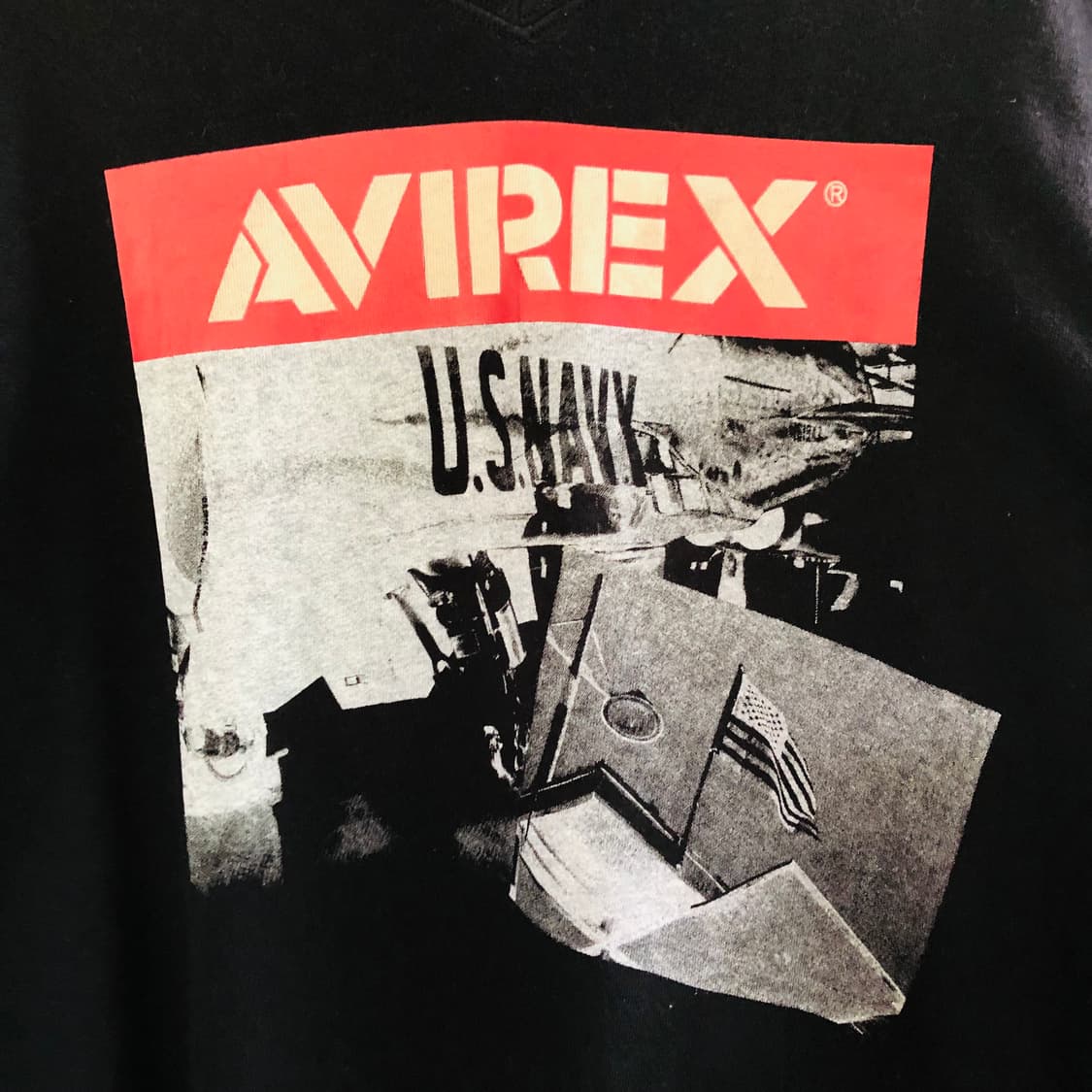 avirex 검정 긴팔 티셔츠 상품이미지2