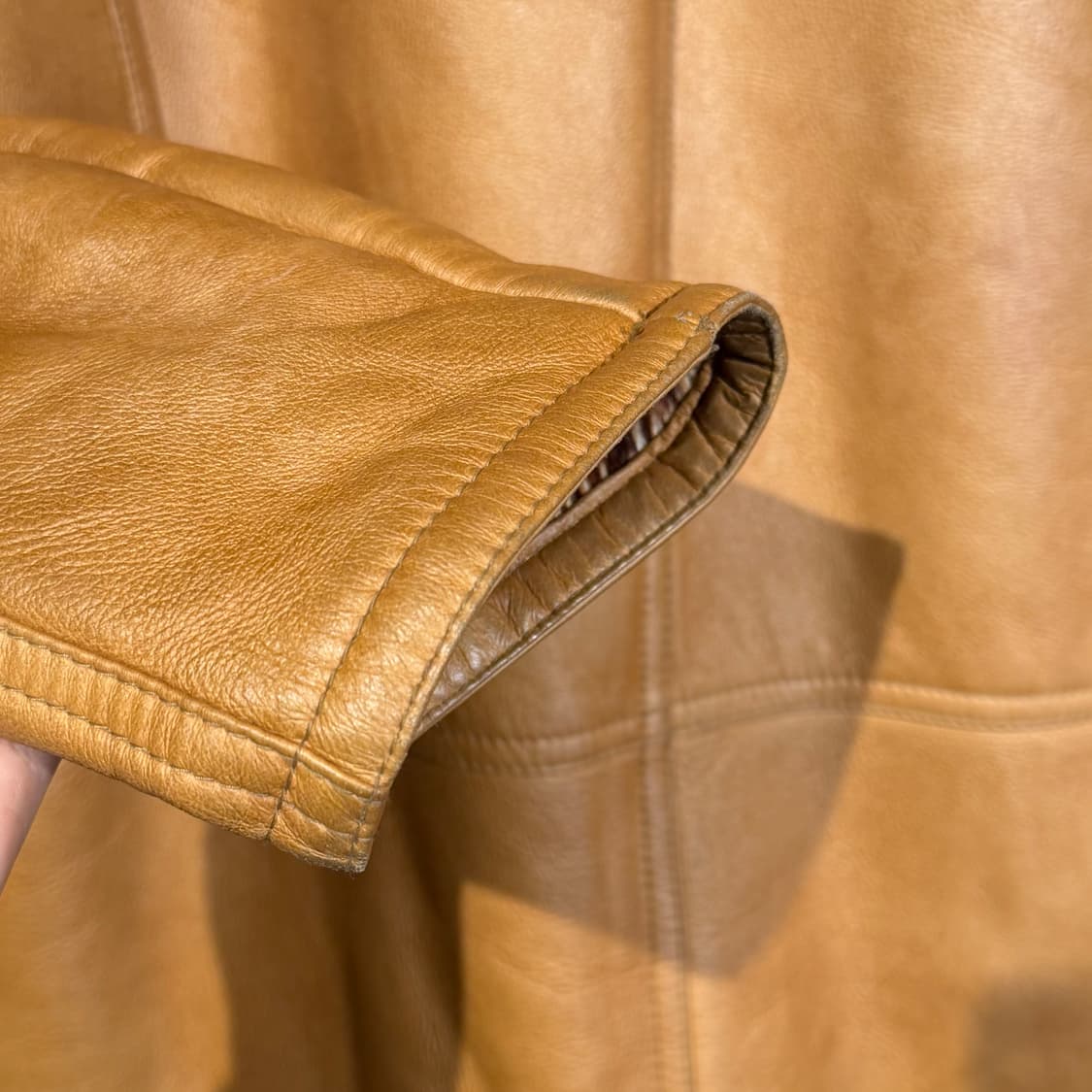 라펠로 오리지널 양가죽 양털 밍크 무스탕 코트 L 상품이미지5