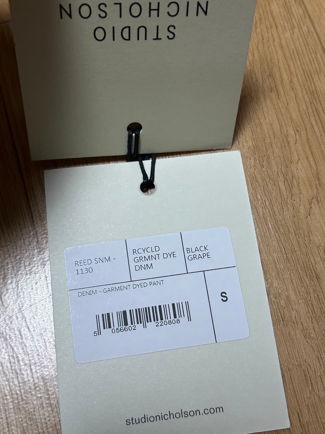 스튜디오니콜슨 REED 스트레이트 데님팬츠 s 상품이미지6