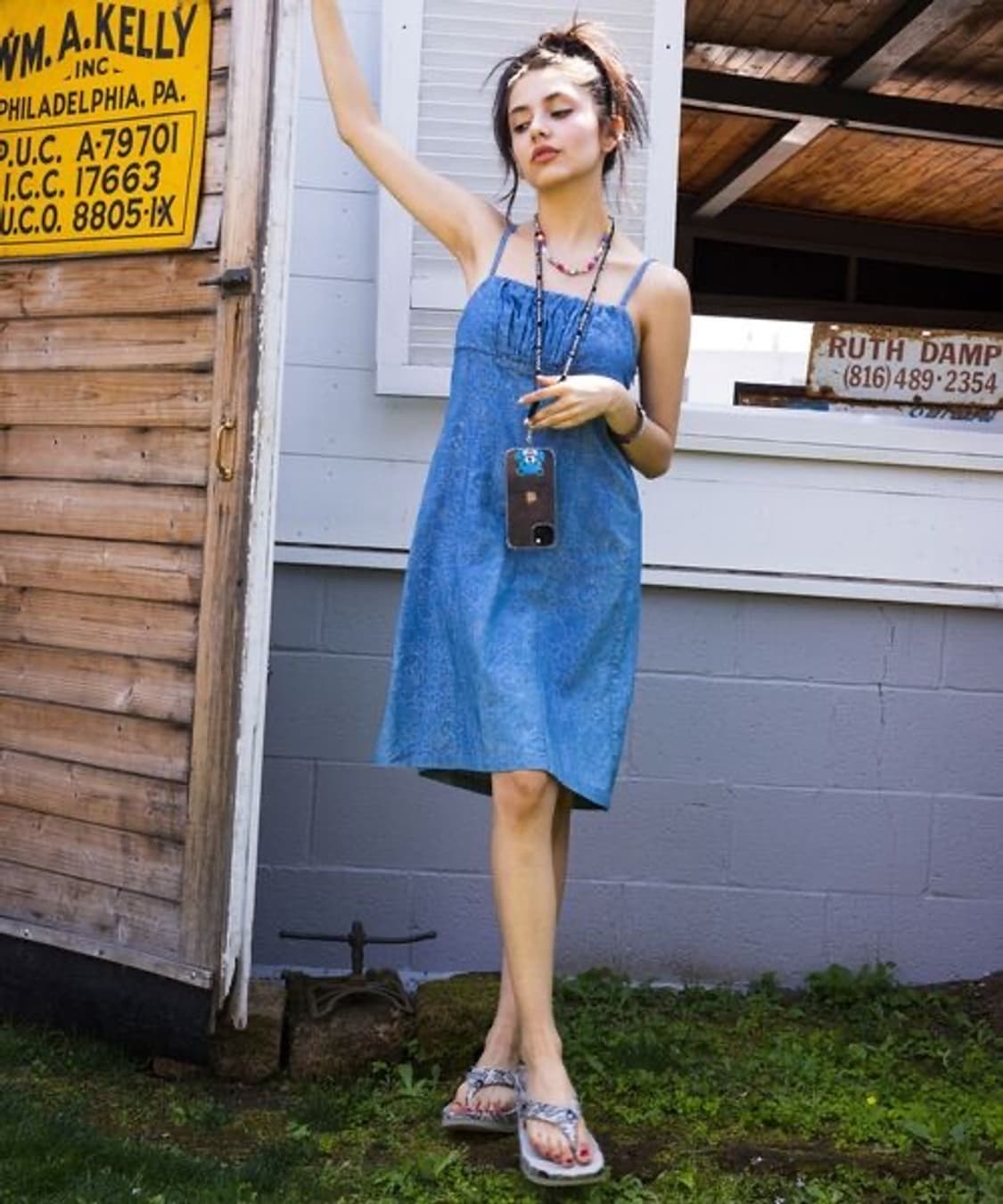 hysteric glamour denim sleeveless dress 상품이미지10