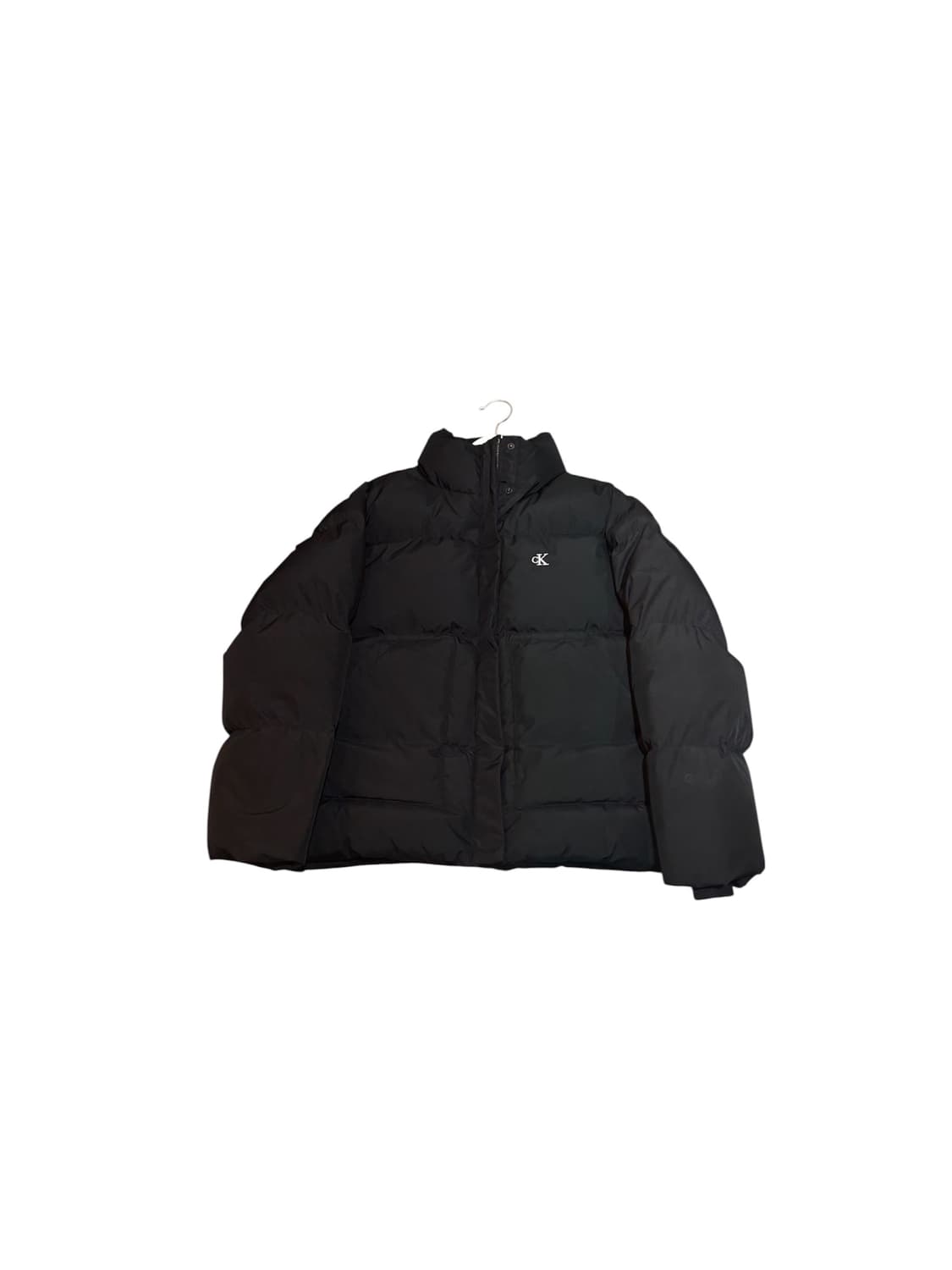 캘빈클라인 CK로고 여성 숏패딩 블랙 XS사이즈 상품이미지1