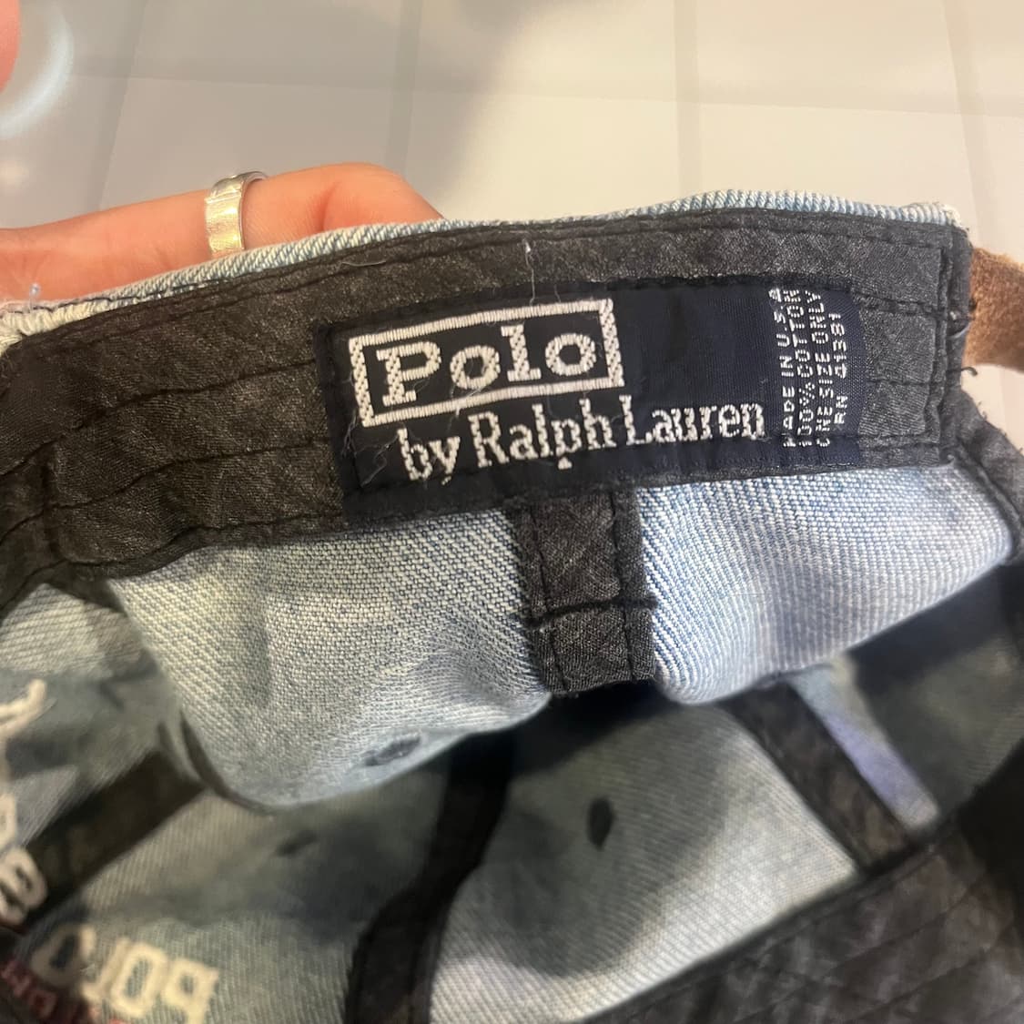 폴로스포츠 빈티지 데님 볼캡  상품이미지4