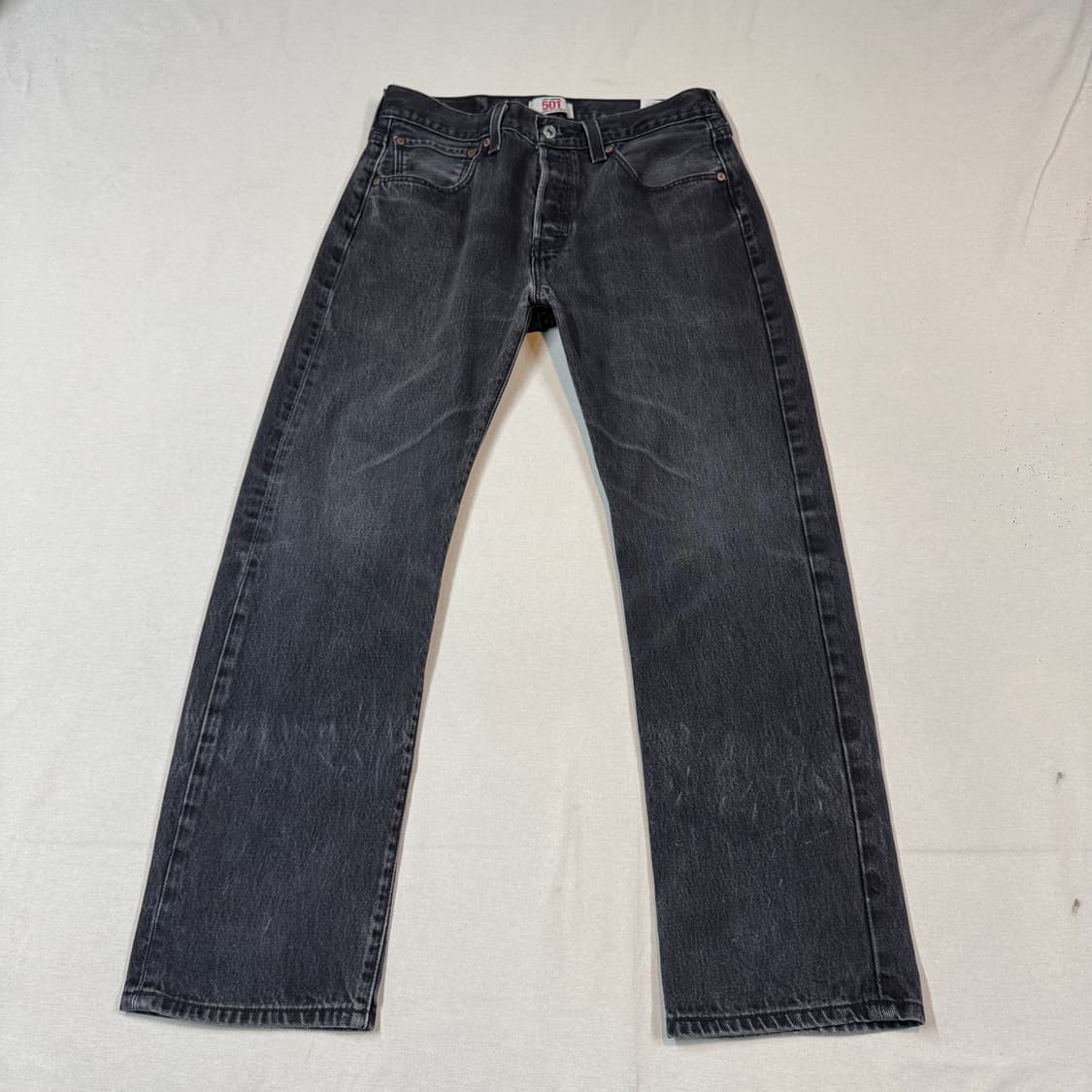 32inch) 리바이스 501 버튼플라이 데님 청바지 블랙진 흑청 상품이미지5