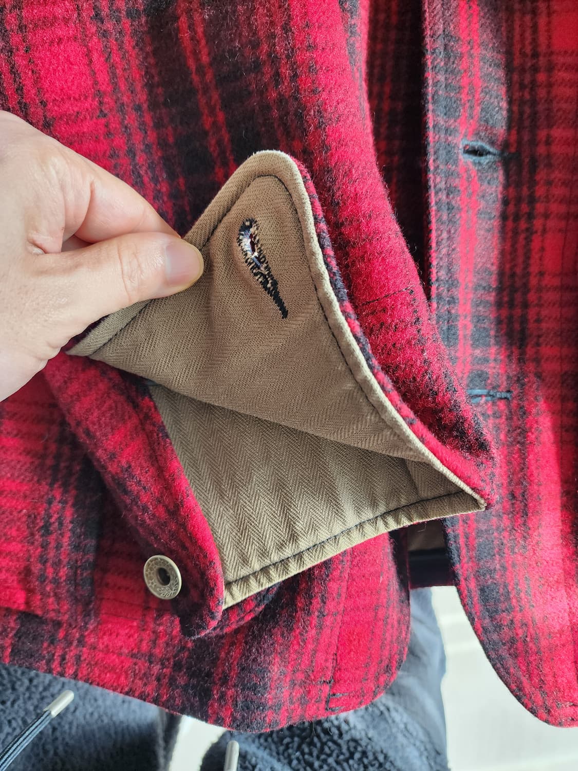 (남여공용) 울리치 버팔로체크 헌팅자켓 상품이미지7