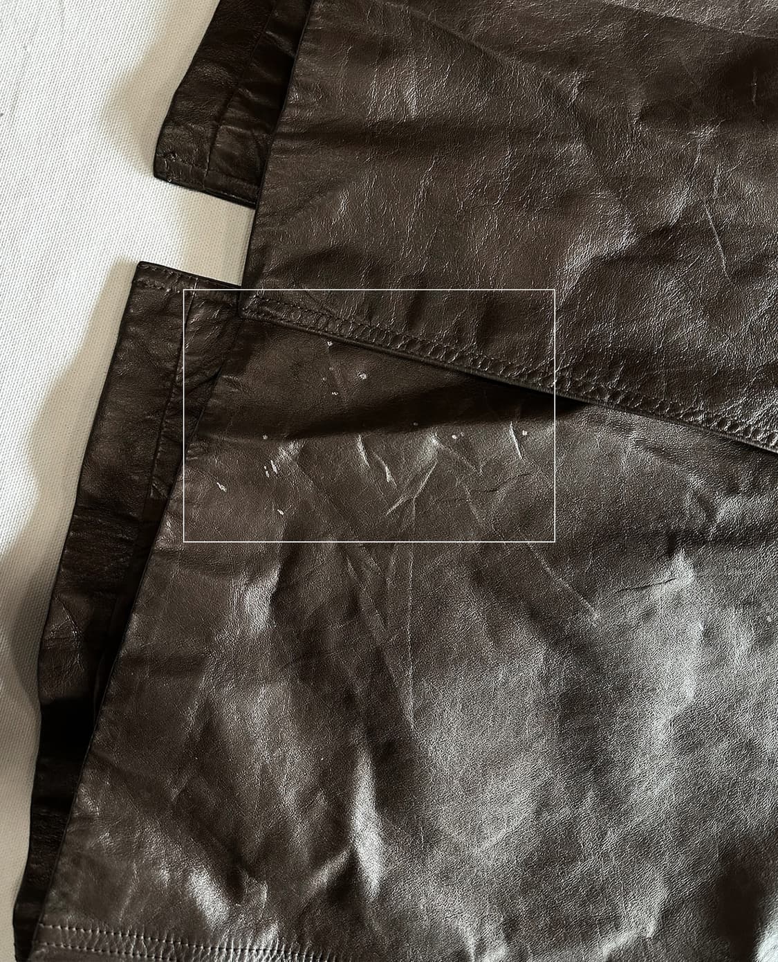 JPV brown leather over coat 상품이미지9