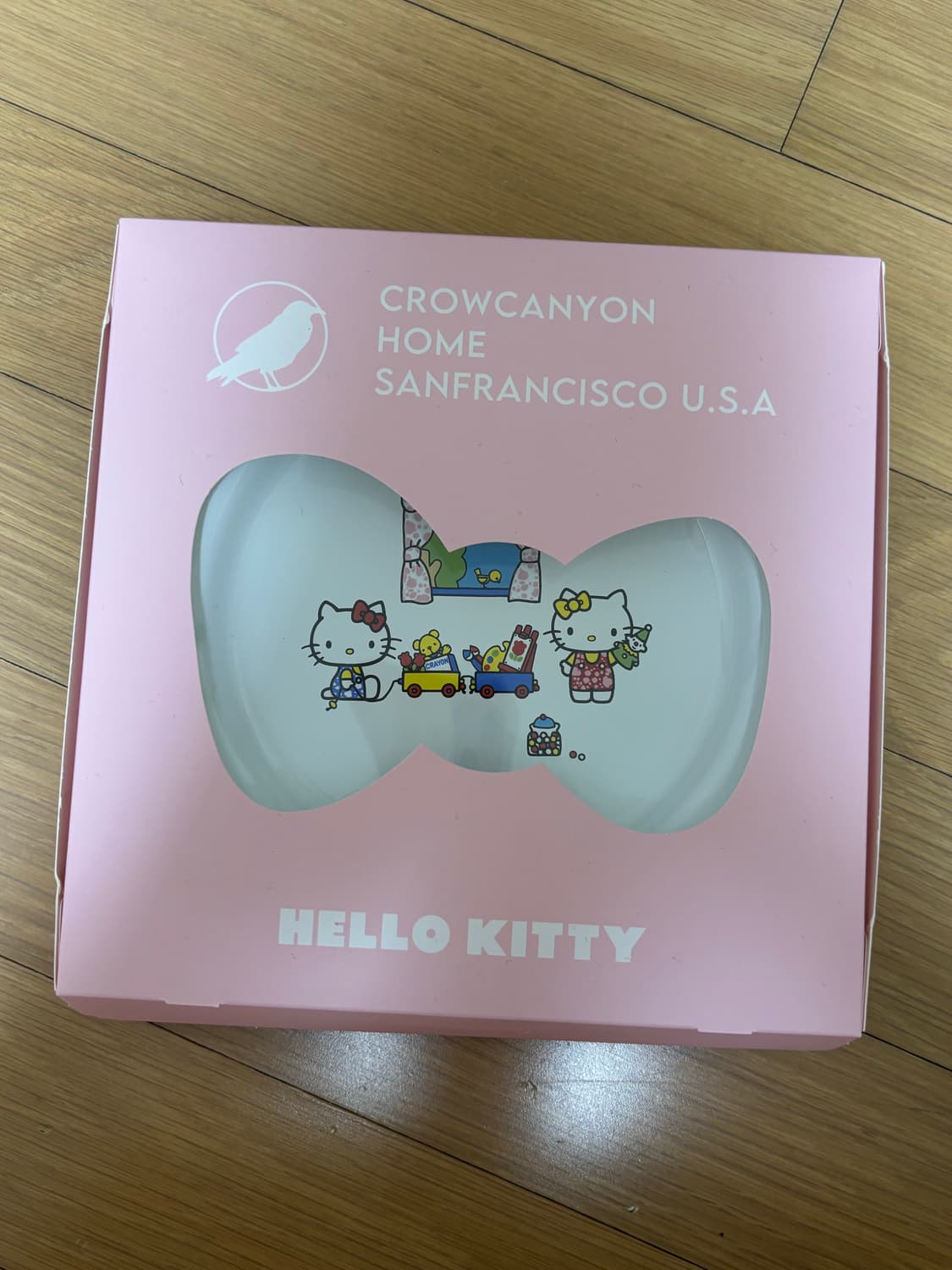 크로우캐년 헬로키티 플레이트 핑크 미개봉 새상품 상품이미지2
