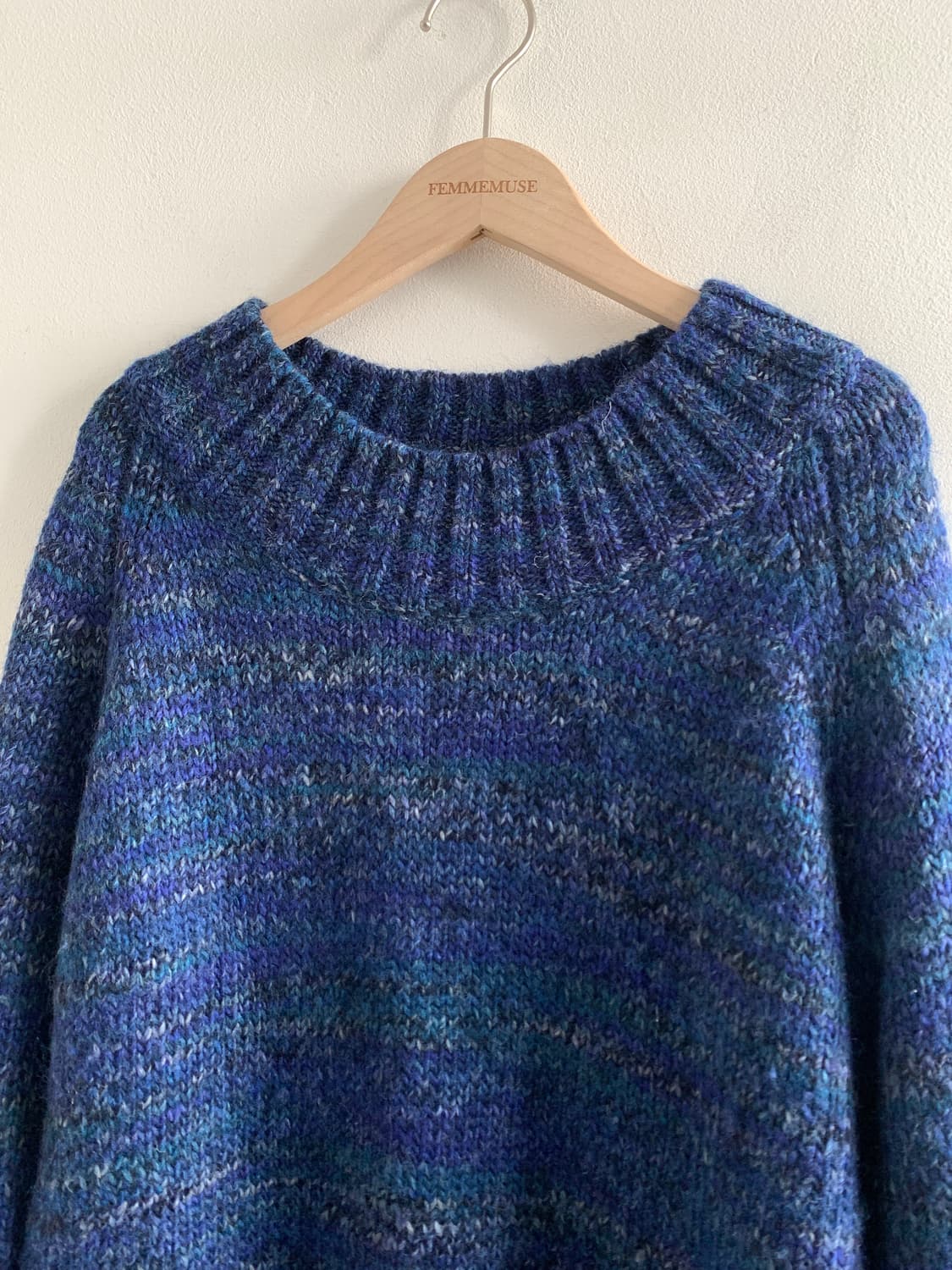 Rainbow loose long knit 상품이미지3