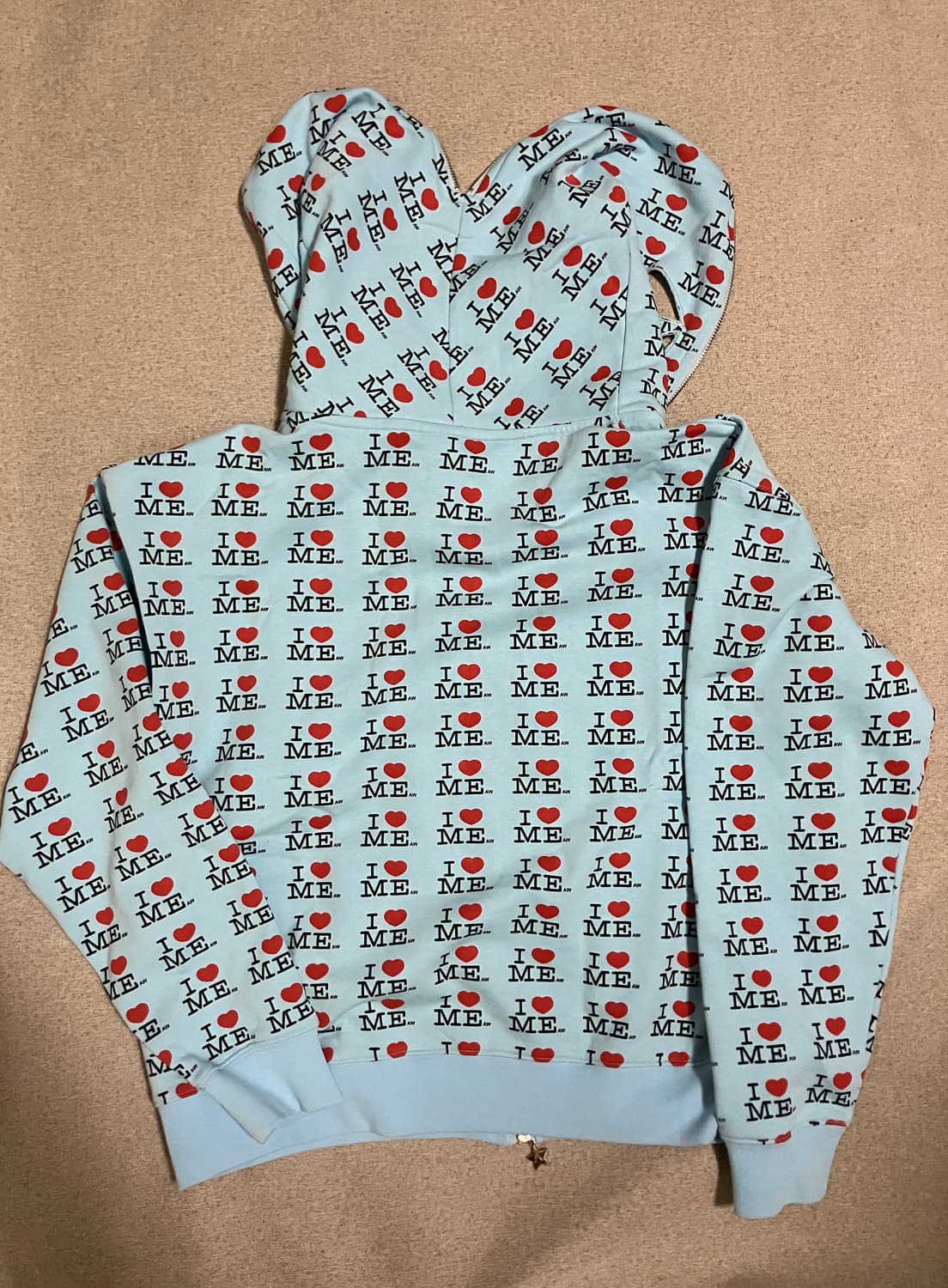 [S] 애슐리 윌리엄스 아이러브미 버터플라이 후디 블루 상품이미지2