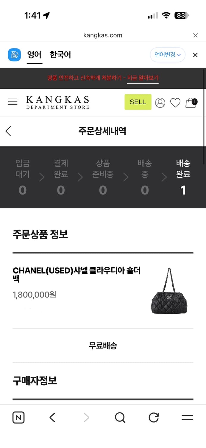 샤넬 클라우디 체인 숄더백 상품이미지10