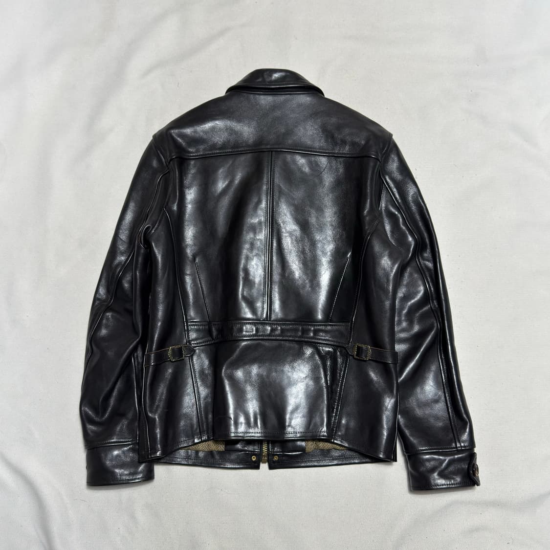 L CIDU LEATHERS 말가죽 바이커 자켓 상품이미지3
