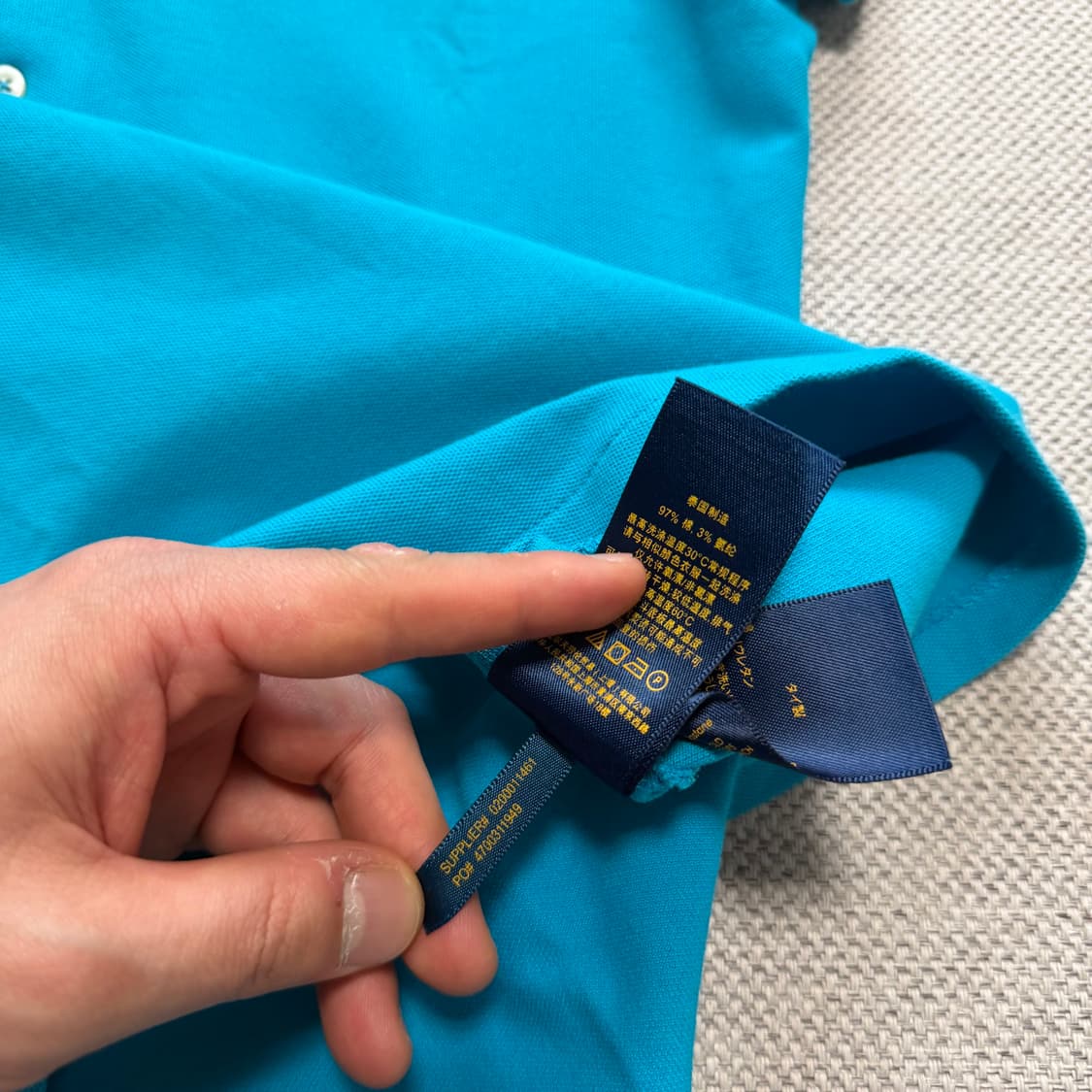 폴로 랄프로렌 슬림핏 반팔 카라티 상품이미지5