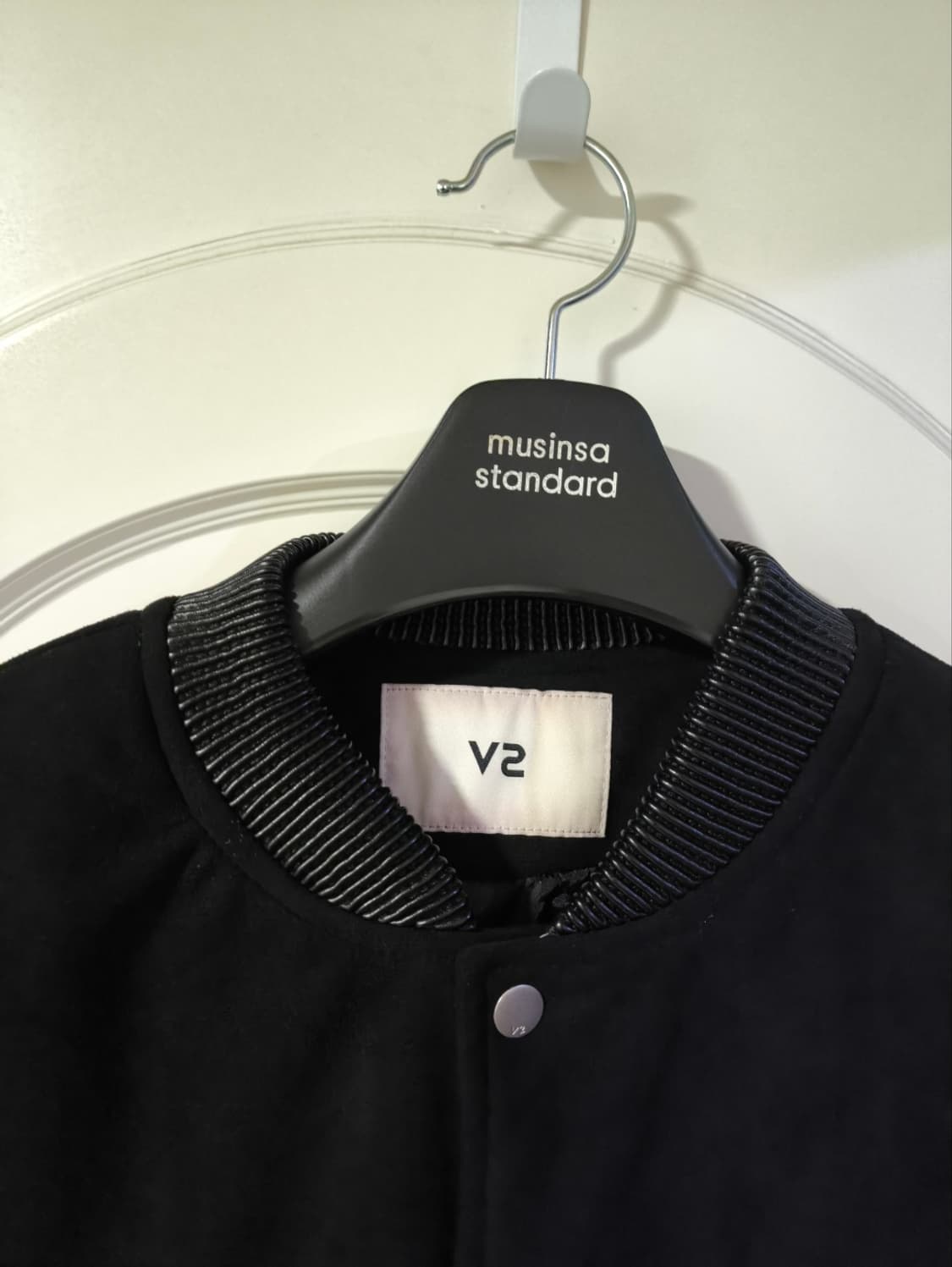 L 브이투 레더 스웨이드 블루종 상품이미지2