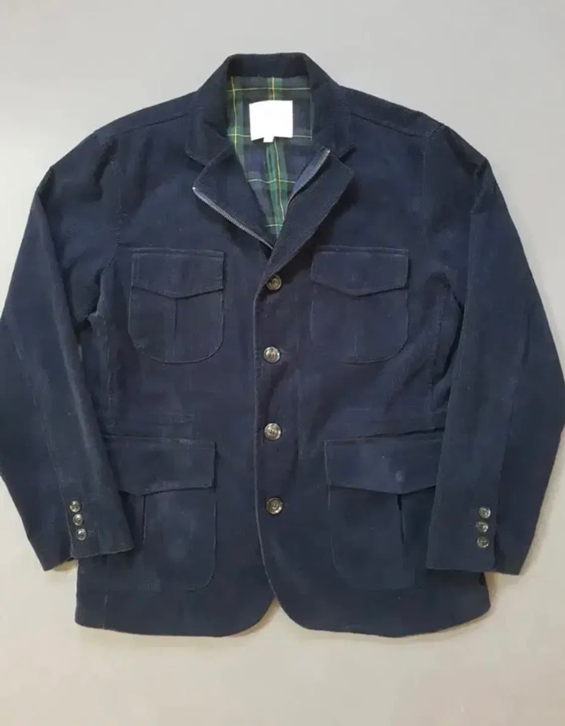 코듀로이 스포츠 자켓 네이비 L 상품이미지1