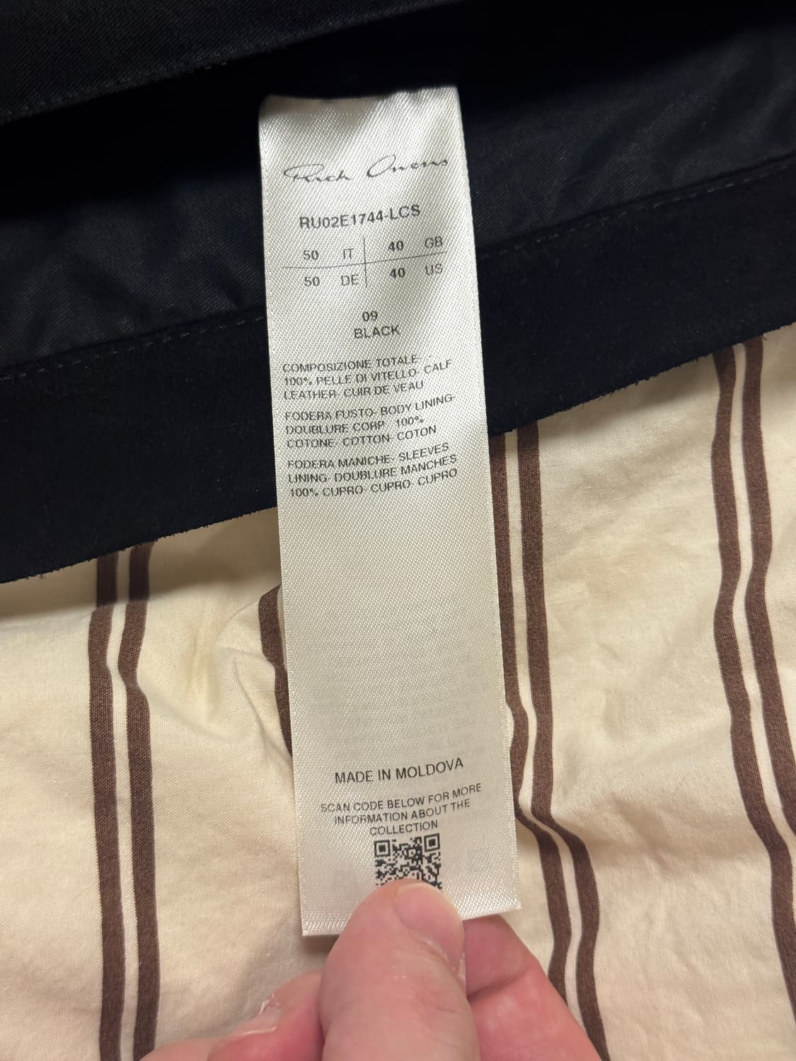 Rick Owens Suede Outershirt Black 50 상품이미지9