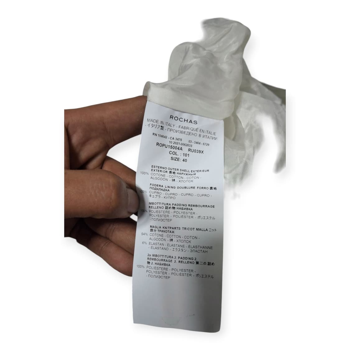 40size) 로샤스 Rochas 스프라이트 패턴 블루종 점퍼 상품이미지8