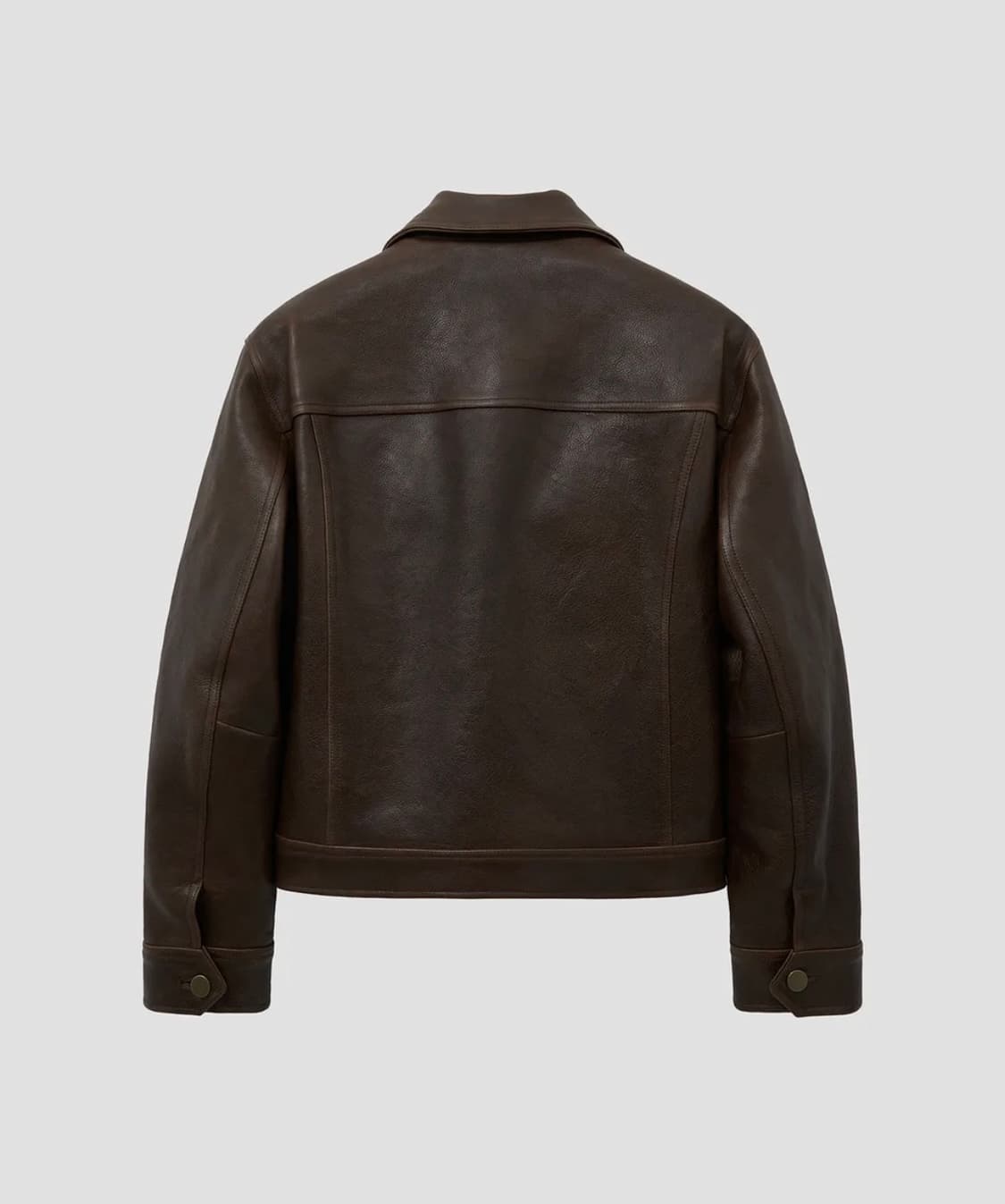 노이어 앤틱 카우 레더 트러커 자켓(브라운) 50사이즈 상품이미지3